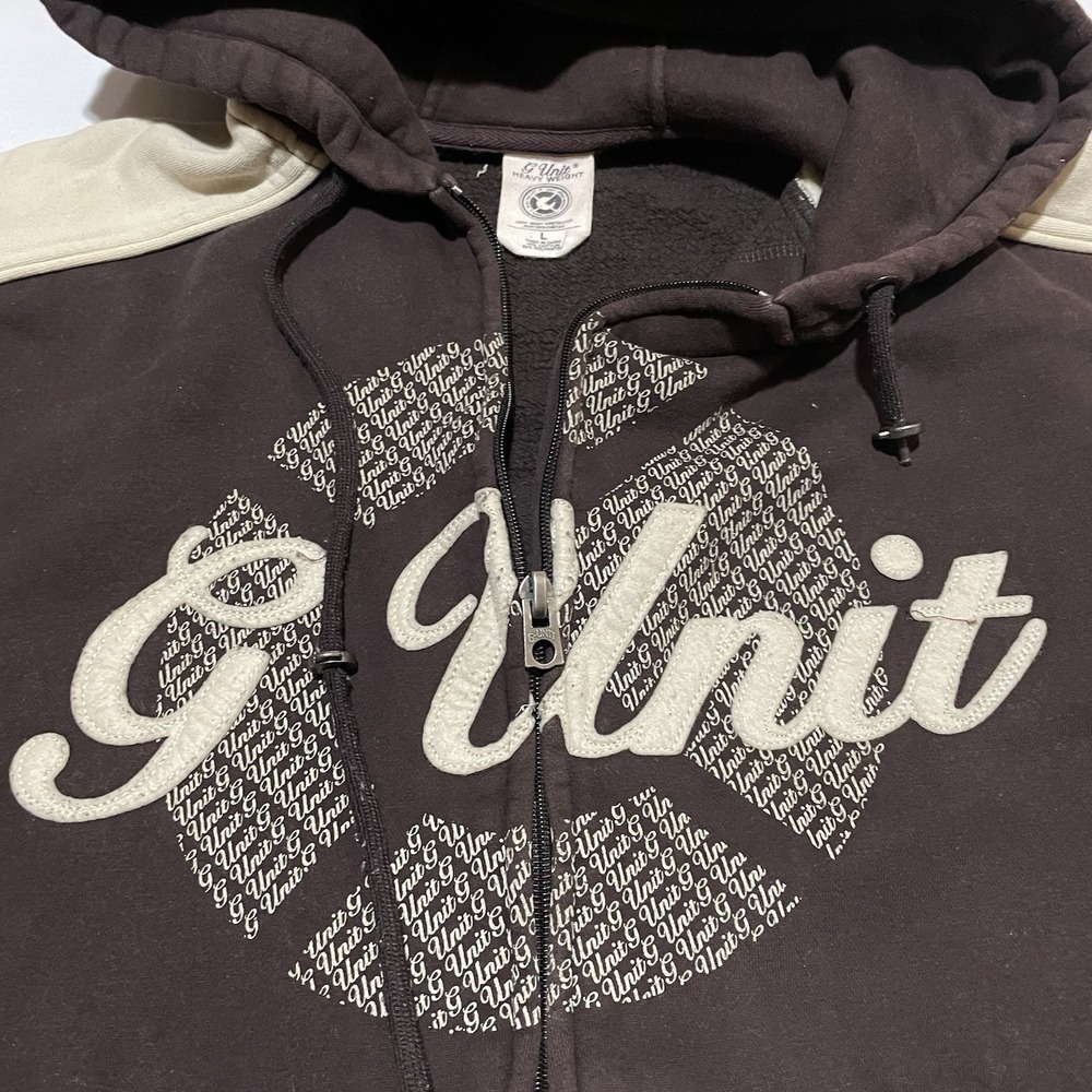 Vintage G-Unit Heavyweight Full Zip Hoodie Large 50 Cent Tony Yayo Loyd Bank - Picture 3 of 7